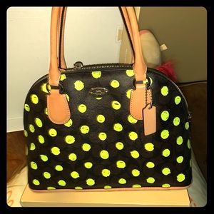 Coach polka dot bag